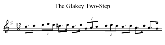 The Glakey Two-Step - staff notation