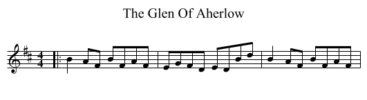 The Glen Of Aherlow - staff notation