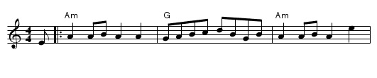 the Glenburnie Rant - staff notation