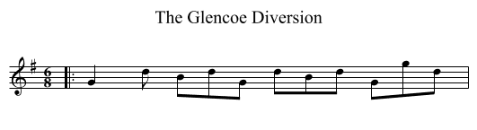 The Glencoe Diversion - staff notation