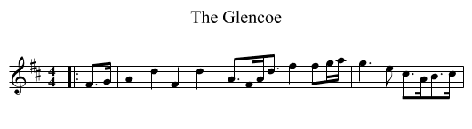 The Glencoe - staff notation