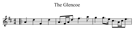 The Glencoe - staff notation