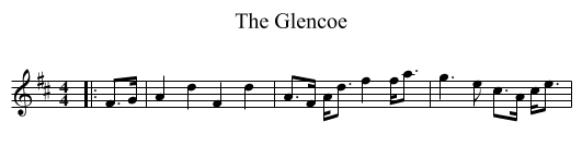 The Glencoe - staff notation