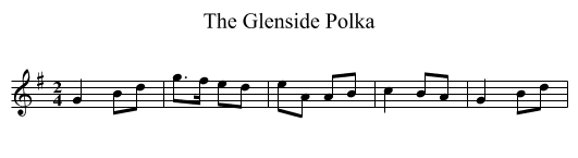 The Glenside Polka - staff notation