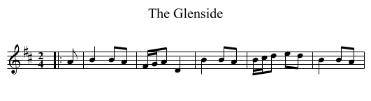 The Glenside - staff notation