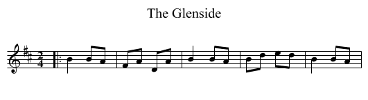 The Glenside - staff notation