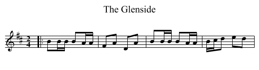 The Glenside - staff notation