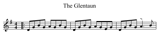 The Glentaun - staff notation