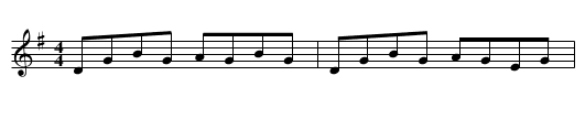 The Glentown Reel - staff notation