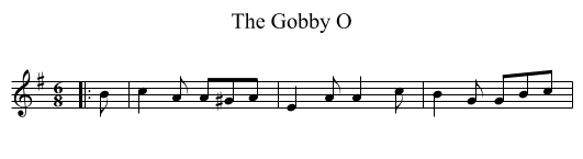 The Gobby O - staff notation