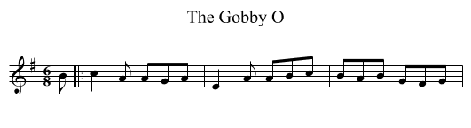 The Gobby O - staff notation