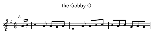 the Gobby O - staff notation