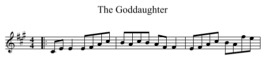 The Goddaughter - staff notation