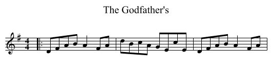 The Godfather's - staff notation