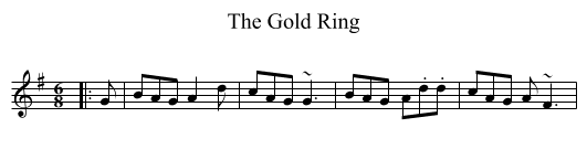 The Gold Ring - staff notation
