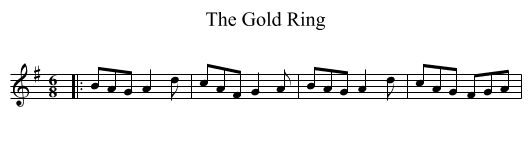 The Gold Ring - staff notation