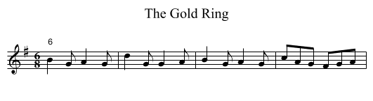 The Gold Ring - staff notation