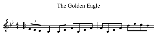 The Golden Eagle - staff notation