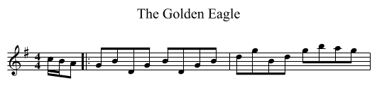 The Golden Eagle - staff notation