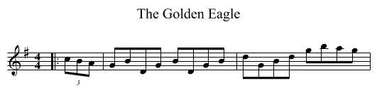 The Golden Eagle - staff notation