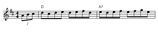 The Golden Farmer - staff notation
