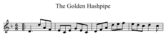 The Golden Hashpipe - staff notation