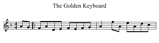 The Golden Keyboard - staff notation