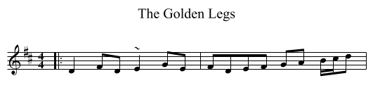 The Golden Legs - staff notation