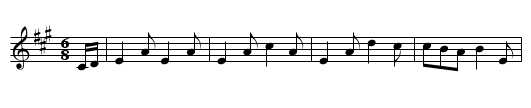 The Golden Pheasant - staff notation