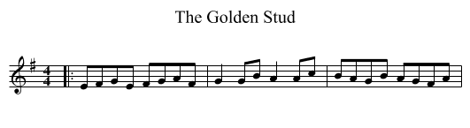 The Golden Stud - staff notation