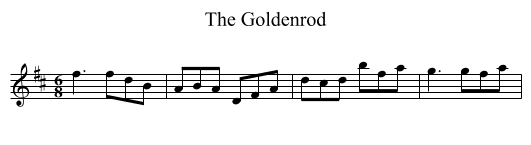 The Goldenrod - staff notation