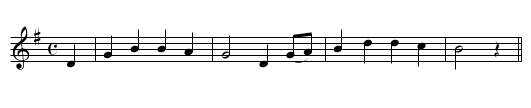 The Good Comrade - staff notation