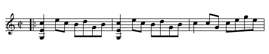 The Good Girl - staff notation