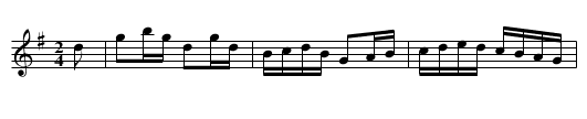 The Goodnatured Man (hornpipe)  1620 - staff notation