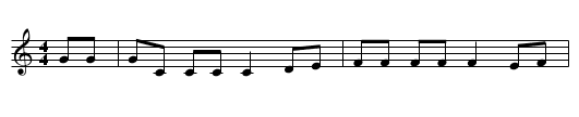 The Gooey-Duck Song - staff notation