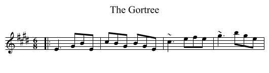 The Gortree - staff notation