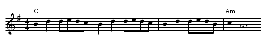 The Graceful Girl - staff notation