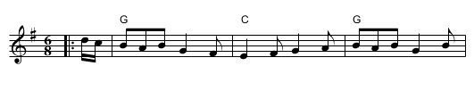 The Gradely Lass - staff notation