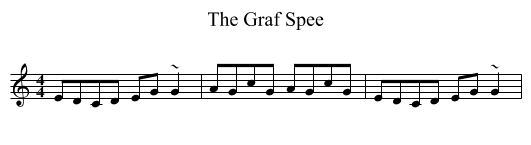 The Graf Spee - staff notation