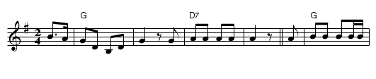the Grand Old Duke of York - staff notation