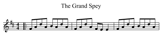 The Grand Spey - staff notation