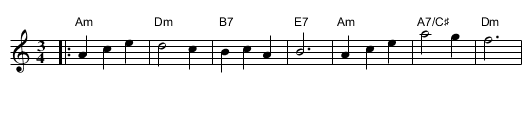 The Grandparents' Waltz - staff notation