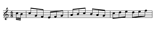 the Gravers flight - staff notation