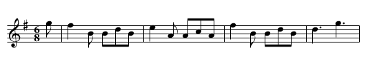 The Green Brechans o' Branton - staff notation