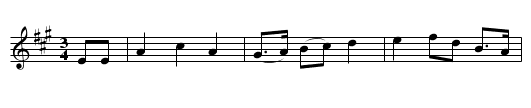 The Green Bushes - staff notation