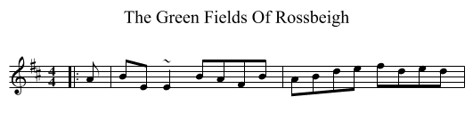 The Green Fields Of Rossbeigh - staff notation