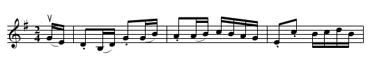 The Green Flag is Flying -- Reel - staff notation