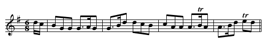 The Green Garters. - staff notation