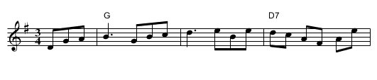 The Green Hills of Tyrol   [G] - staff notation