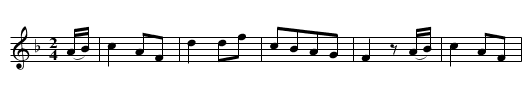 the Green Park - staff notation